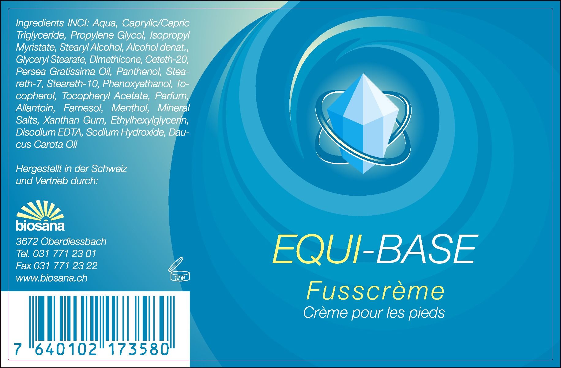 Basische Fusscreme 100 ml – Bild 2